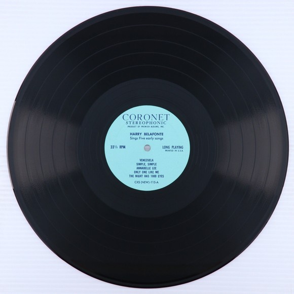 Harry Belafonte Sings Five Early Songs/Calypso In The Sun 1961 LP Record CXS 115 - Picture 12 of 16